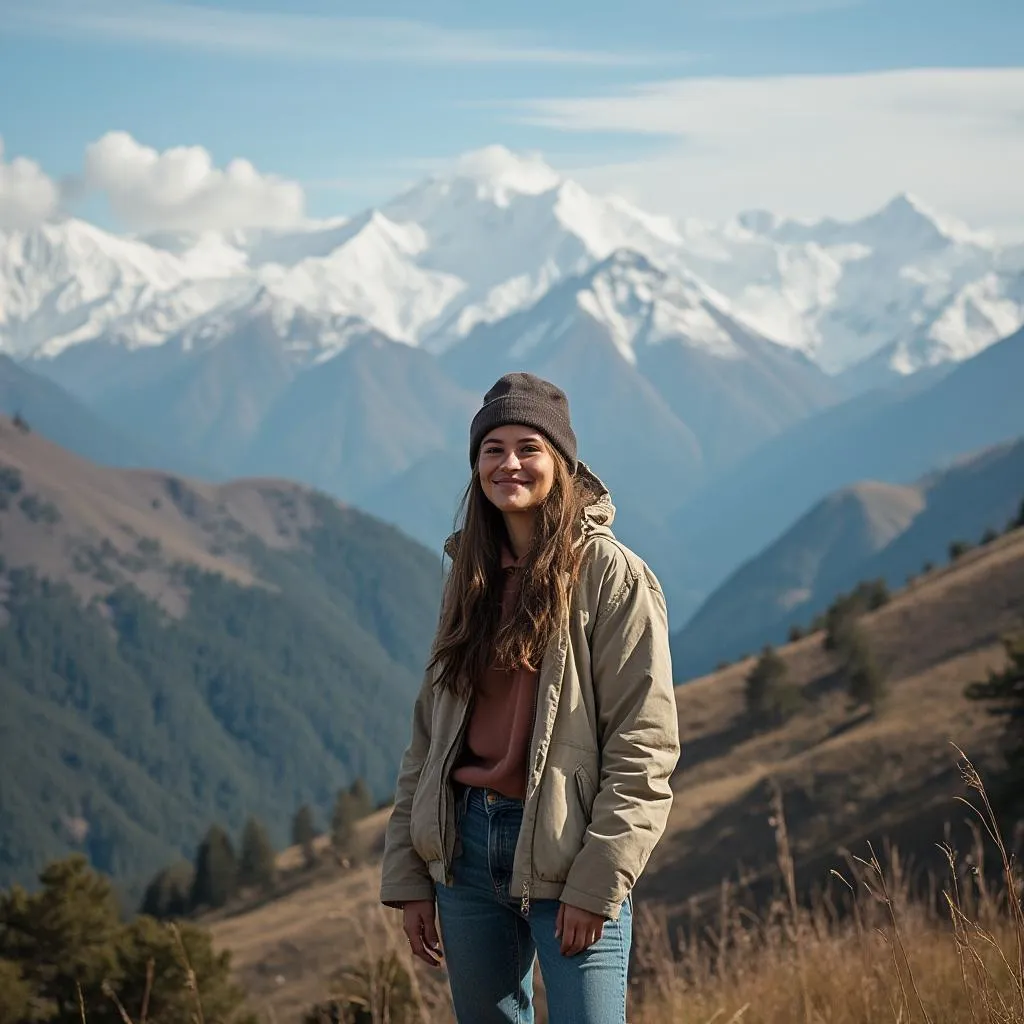 Sesión de retratos en un paisaje natural argentino